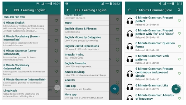 ứng dụng học tiếng anh trên điện thoại BBC Learning English