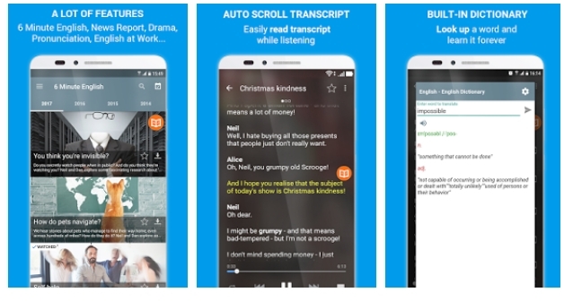 app English Listening trên điện thoại