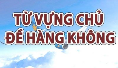 Từ vựng Tiếng Anh chủ đề Hàng không