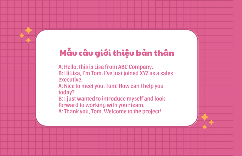Mẫu câu giao tiếp qua điện thoại giới thiệu bản thân