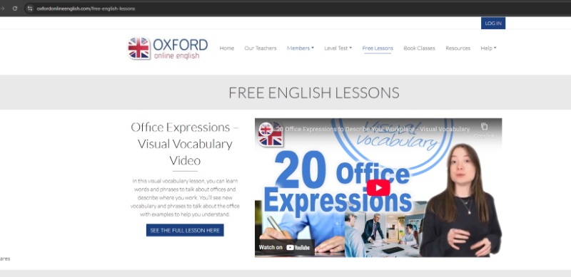 học tiếng anh online Oxford Online English