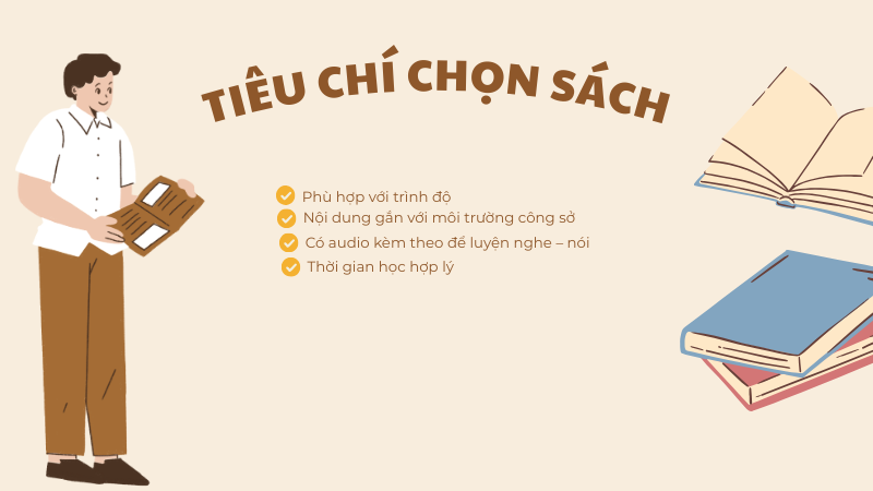 Tiêu chí chọn sách dạy tiếng anh giao tiếp cho người đi làm