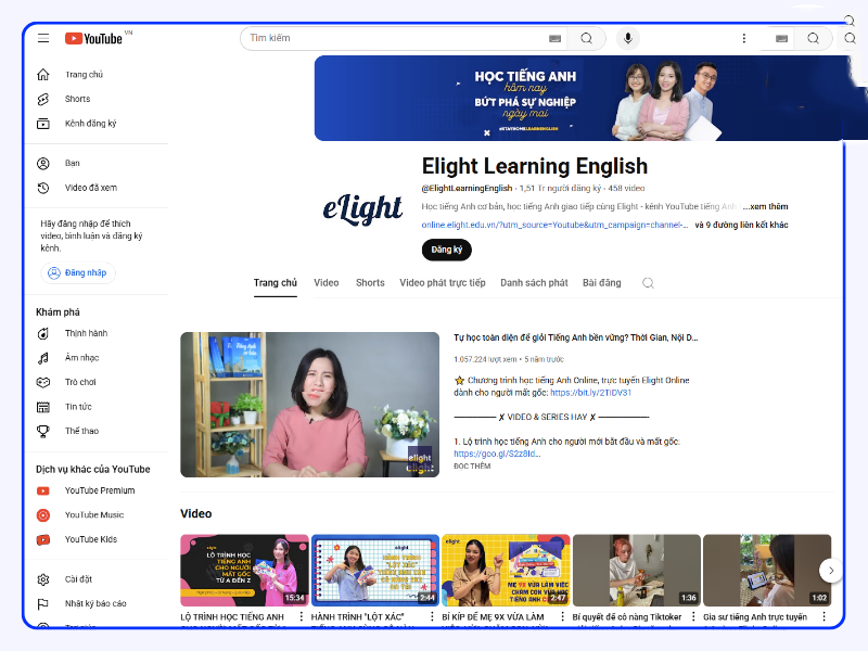 Kenh-hoc-tieng-Anh-online-tren-Youtube-Elight-Learning-English
