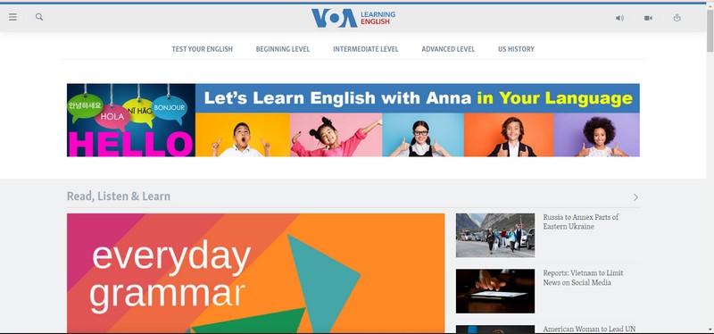 Kenh-hoc-tieng-Anh-online-tren-website-VOA-Learning-English