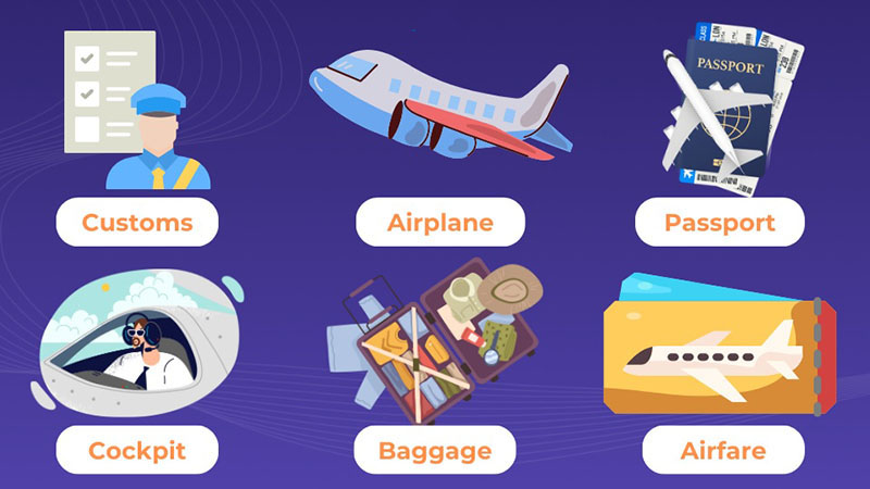 Mẫu câu giao tiếp tiếng Anh khi đi máy bay