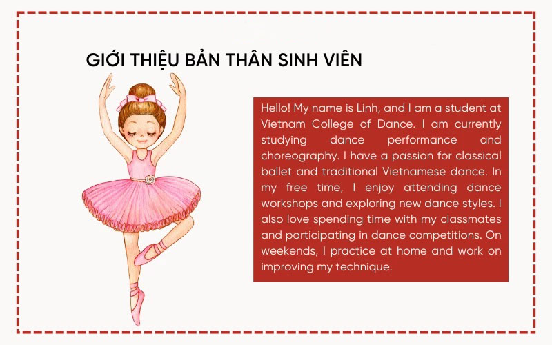 Mẫu giới thiệu bản thân bằng tiếng Anh cho sinh viên