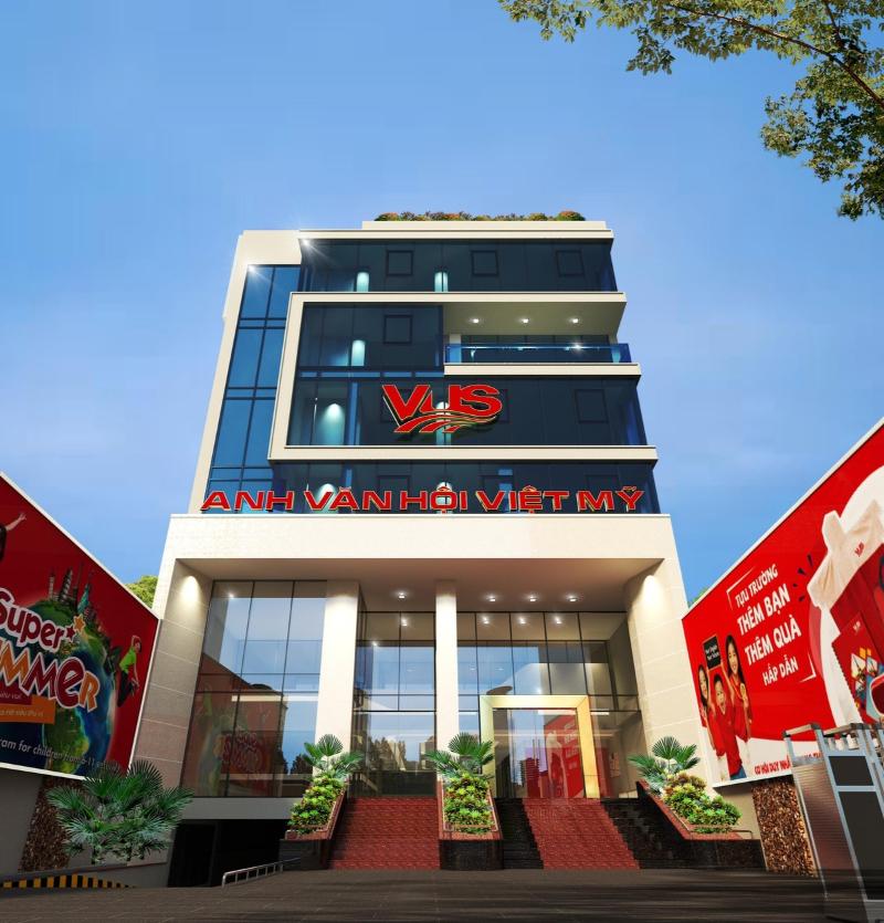 Tòa nhà trung tâm Anh ngữ Việt Mỹ VUS với cơ sở vật chất hiện đại