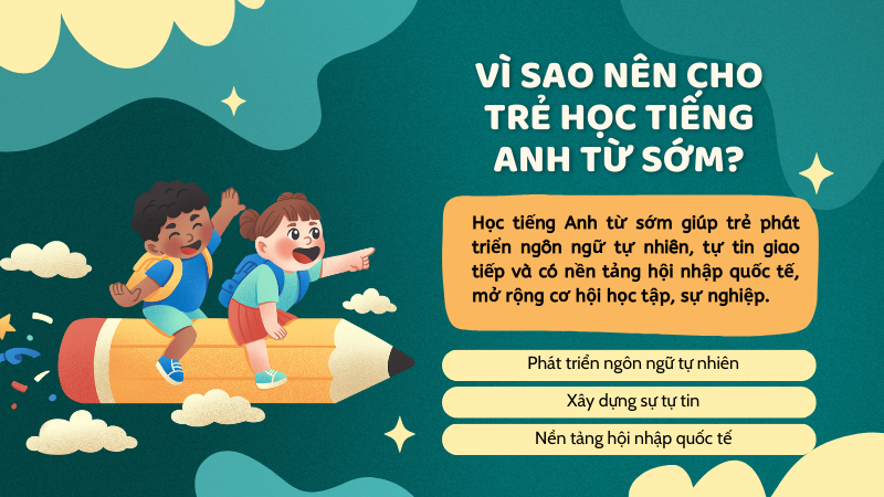 Vì sao nên cho trẻ học tiếng Anh từ sớm?