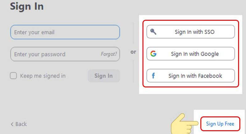 Đăng ký tài khoản Zoom
