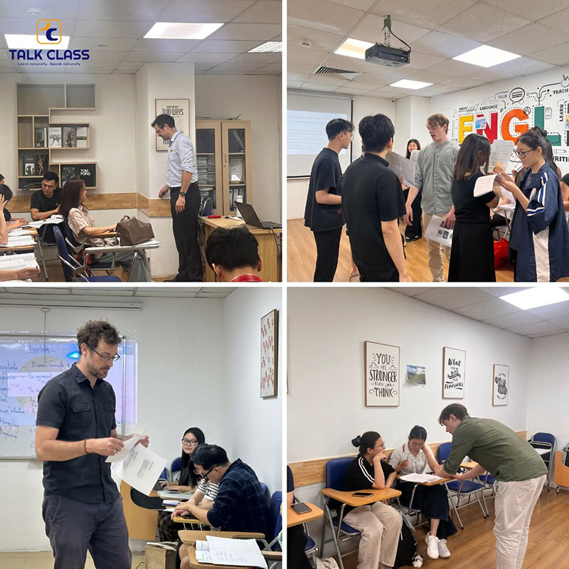 Lớp học tiếng Anh giao tiếp Offline tại Talk Class