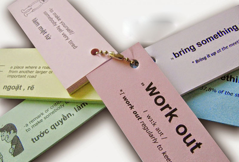 Sử dụng flashcard học từ vựng