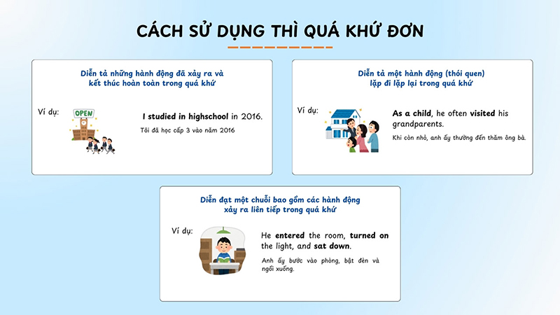 Thì quá khứ đơn- Ngữ pháp - 5