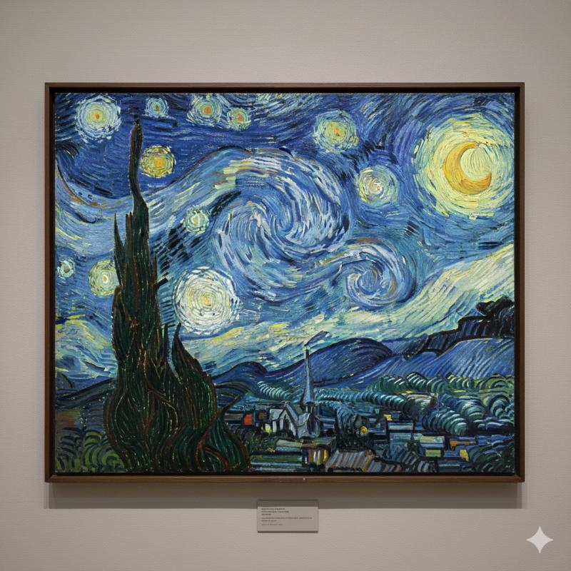 Kiệt tác "The Starry Night" (1889) của Vincent van Gogh - một bài tập tuyệt vời để áp dụng công thức 4 bước