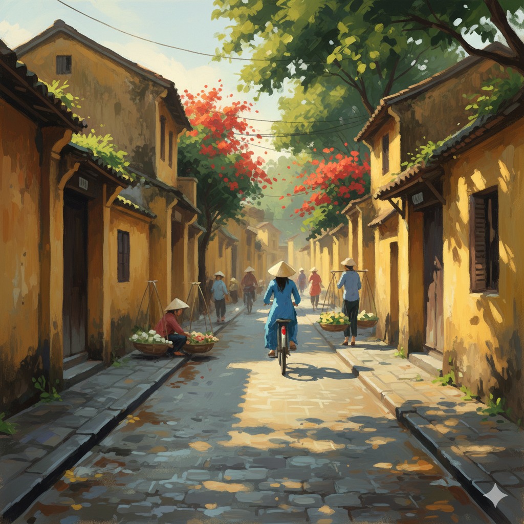 Thực hành miêu tả tranh phố cổ