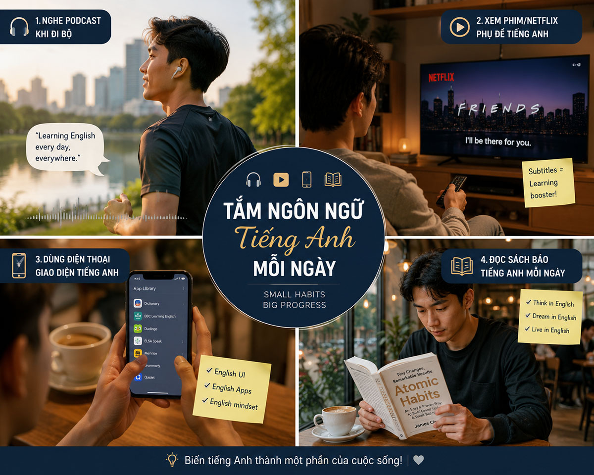 Tắm ngôn ngữ tiếng Anh