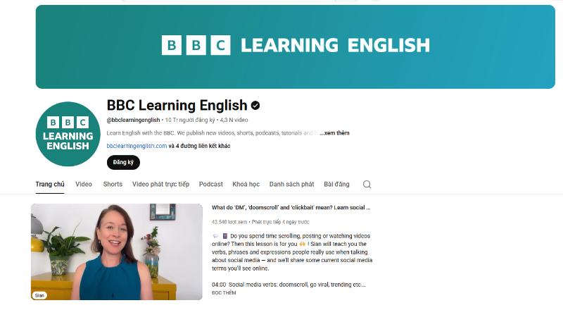 Cải thiện phát âm giọng Anh-Anh chuẩn mực và uy tín thông qua các video bài học ngắn gọn từ BBC Learning English.