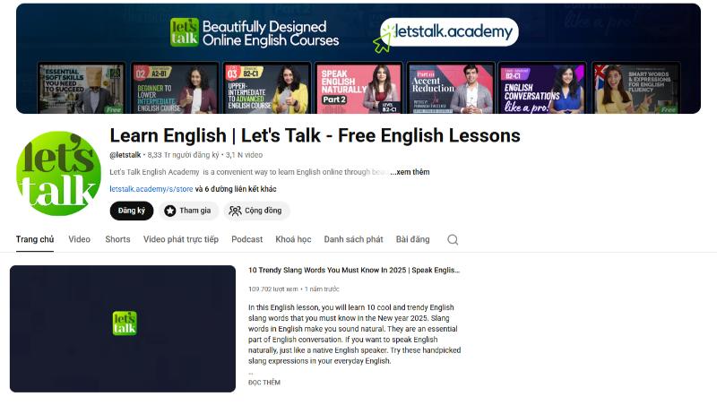 Nâng cao kỹ năng phát âm và giao tiếp ứng dụng trong môi trường công sở thực tế cùng Learn English with Let’s Talk.