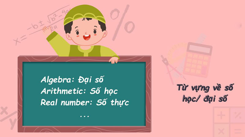 Từ vựng tiếng Anh về đại số
