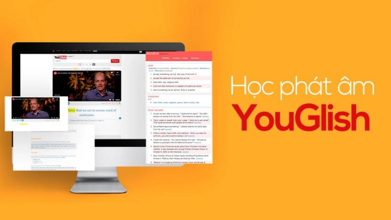 YouGlish hỗ trợ cải thiện phát âm bằng cách cho phép người học nghe từ vựng trực tiếp trong các video ngữ cảnh thực tế.