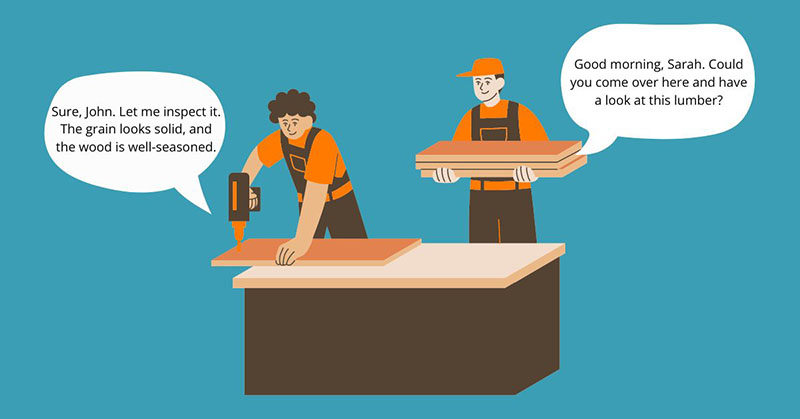 Mẫu câu giao tiếp trong ngành gỗ