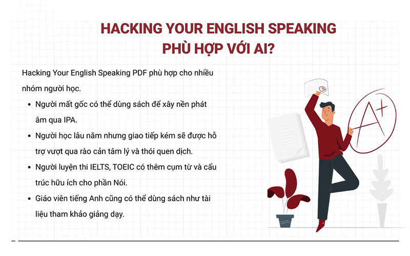 Sách Hacking Your English Speaking phù hợp với ai