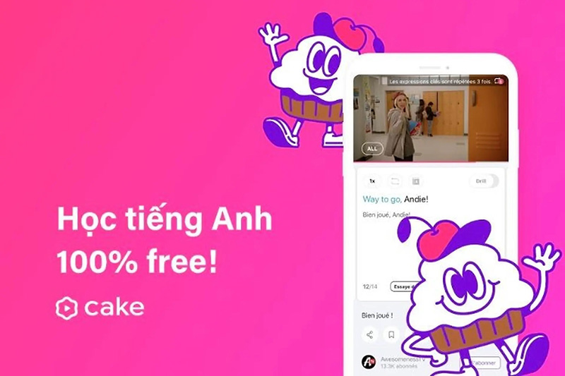 Ứng dụng phát âm tiếng Anh Cake