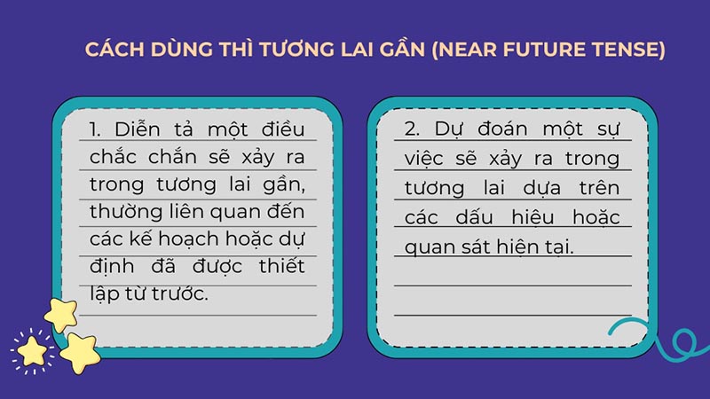 Cách dùng be going to
