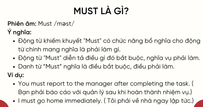 Must là gì