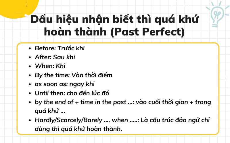 Thì quá khứ hoàn thành